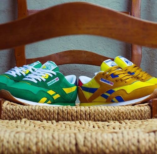 Reebok Classic Nylon Khaki/Pepper oraz Green/Yellow