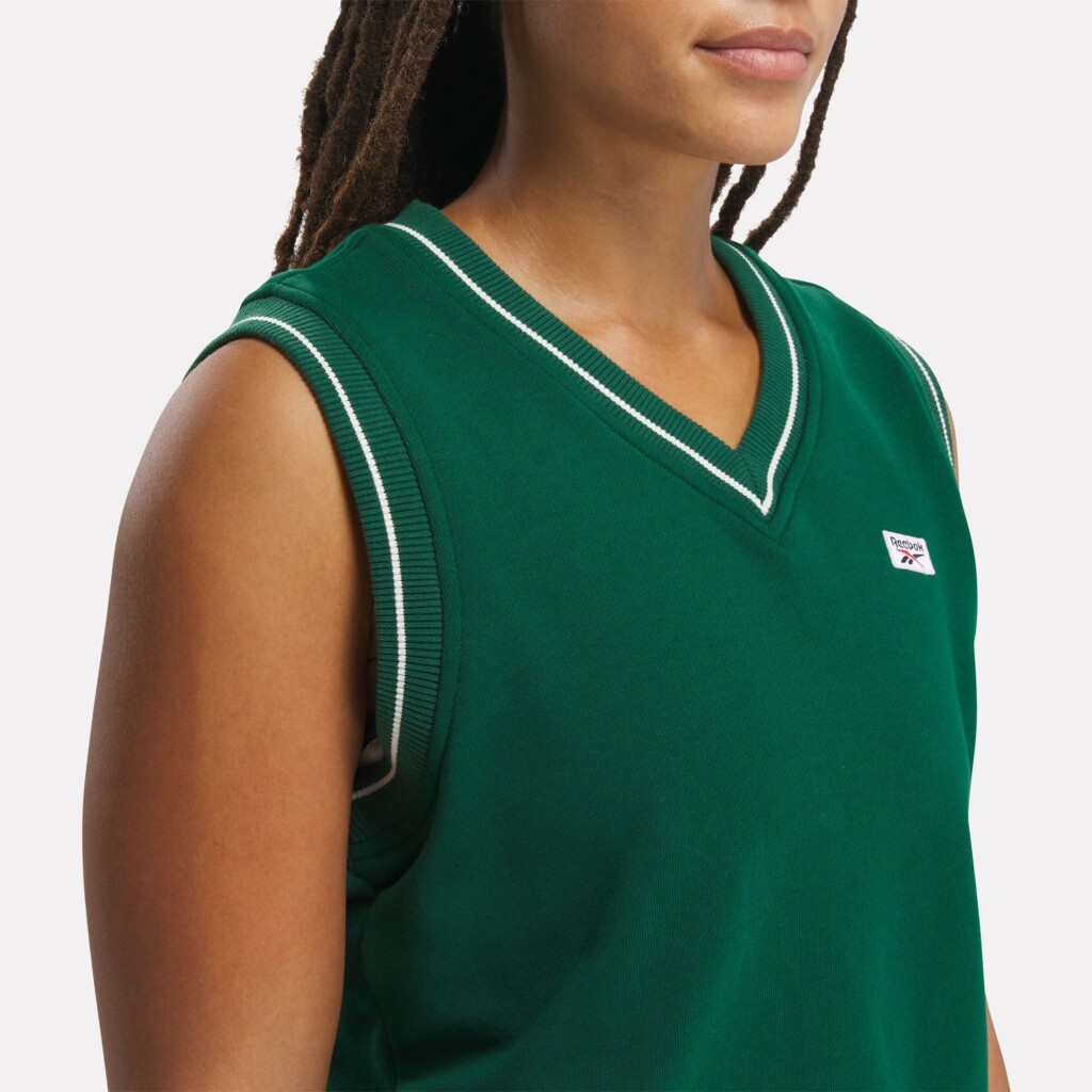 Zielony bezrękawnik Reebok Classics Retro Court
